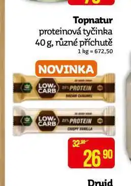 Teta Topnatur proteinová tyčinka nabídka