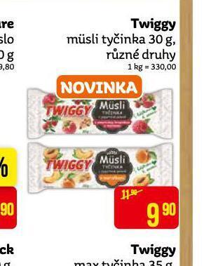 Teta Twiggy müsli tyčinka nabídka