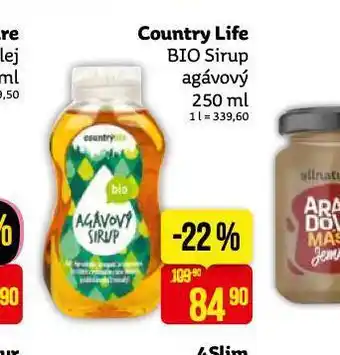 Teta Country life bio sirup agávový nabídka