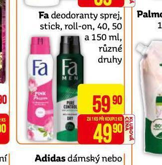 Teta Fa deodoranty sprej, sticks, roll-on nabídka
