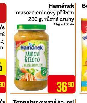 Teta Hamánek masozeleninový příkrm nabídka