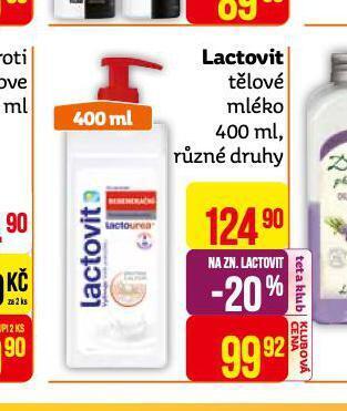 Teta Lactovit tělové mléko nabídka
