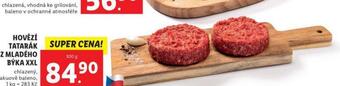 Lidl Hovězí tatarák z mladého býka xxl nabídka