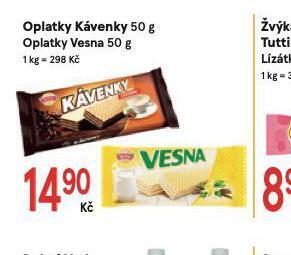 Oplatky kávenky