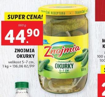 Lidl Znojmia okurky nabídka