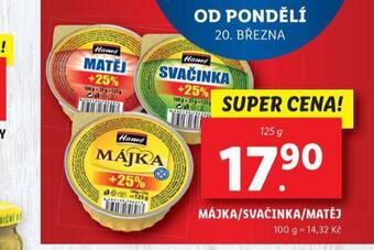 Lidl Hamé májka, matěj, svačinka hamé nabídka