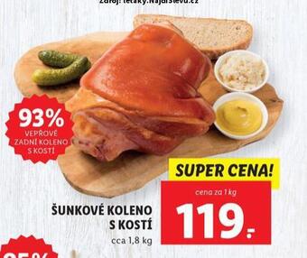 Lidl Šunkové koleno s kostí nabídka