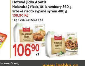 Žabka Hotové jídlo apetit nabídka