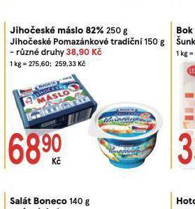 Žabka Jihočeské máslo 82% nabídka