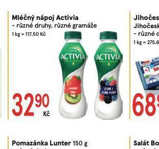 Mléčný nápoj activia