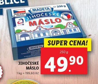 Lidl Jihočeské máslo nabídka