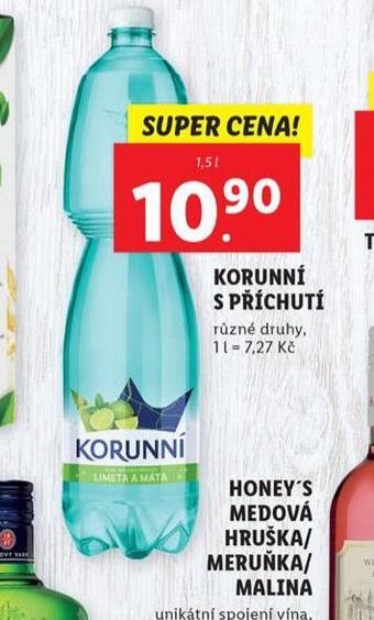 Lidl Korunní s příchutí nabídka