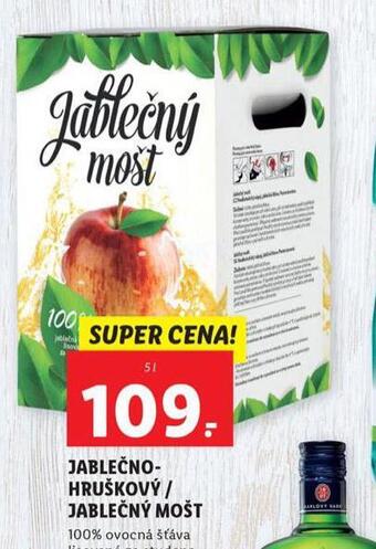 Lidl Jablečno-hruškový / jablečný mošt nabídka