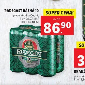 Lidl Pivo radegast rázná 10 nabídka