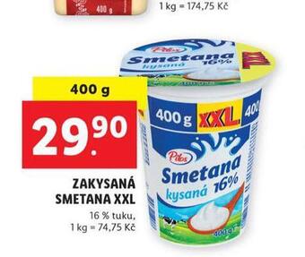 Lidl Zakysaná smetana xxl nabídka
