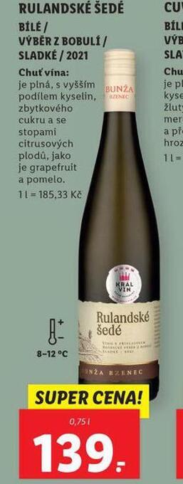 Lidl Rulandské šedé nabídka