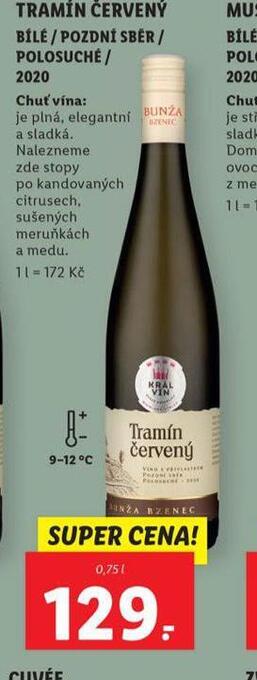 Lidl Tramín červený nabídka