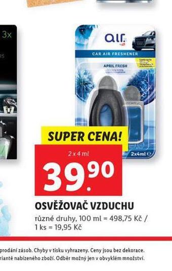 Lidl Osvěžovač vzduchu nabídka