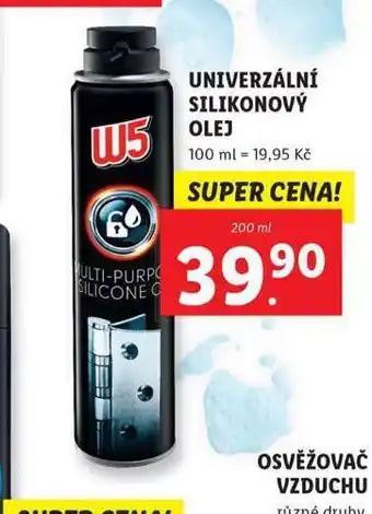 Lidl W5 univerzální silikonový olej nabídka