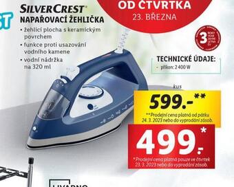 Lidl Napařovací žehlička nabídka