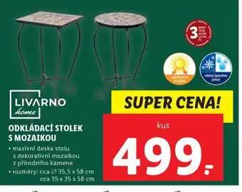 Odkládací stolek s mozaikou