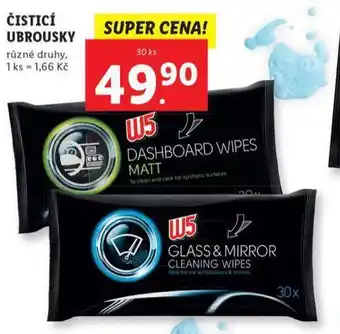 Lidl W5 čistící ubrousky nabídka