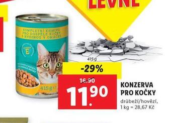 Lidl Konzerva pro kočky nabídka