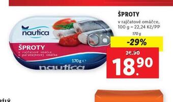Lidl Šproty nabídka