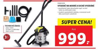 Lidl Vysavač na mokré a suché vysávání nabídka