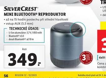 Lidl Mini bluetooth reproduktor nabídka