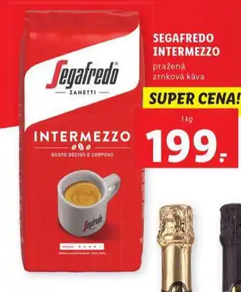 Lidl Segafredo intermezzo pražená zrnková káva nabídka