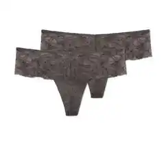 Tchibo Kalhotky tanga, 2 ks, šedobéžové nabídka