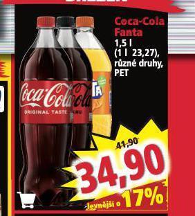 Norma Coca cola, fanta nabídka