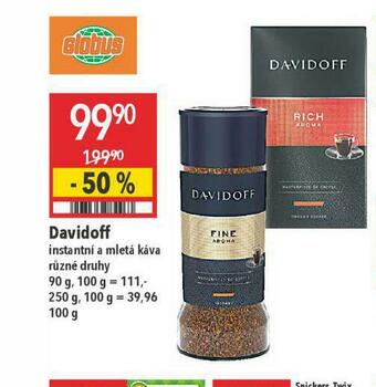 Globus Davidoff káva nabídka