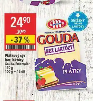 Globus Gouda sýr bez laktózy nabídka