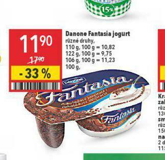 Globus Danone fantasia jogurt nabídka