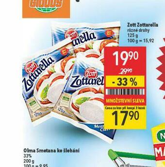 Globus Zott zottarella sýr nabídka