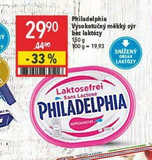 Globus Philadelphia sýr bez laktózy nabídka