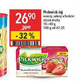 Globus Pickwick čaj nabídka