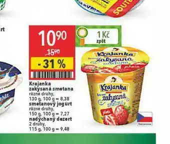 Globus Krajanka zakysaná smetana ochucená nabídka