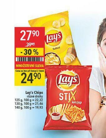 Globus Lay's chipsy nabídka