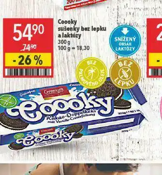 Globus Cooky sušenky bez lepku a laktózy nabídka