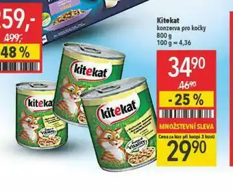 Globus Kitekat konzervy pro kočky nabídka