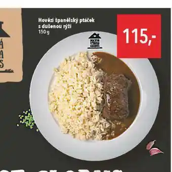 Globus Hovězí španělský ptáček s dušenou rýží nabídka