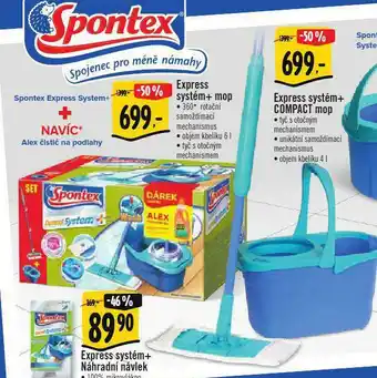 Albert Express systém + mop nabídka