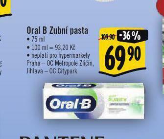 Oral b zubní pasta