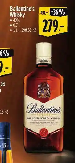 Albert Ballantine&#039;s whisky nabídka