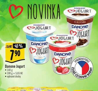 Albert Danone jogurt nabídka