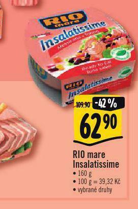 Albert Rio mare insalatissime nabídka