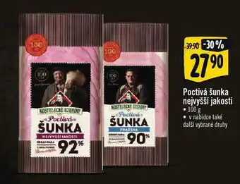 Albert Poctivá šunka nabídka